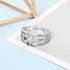 cmoffer Fashion Ring S925 Birthstone Rings with Personalized Names