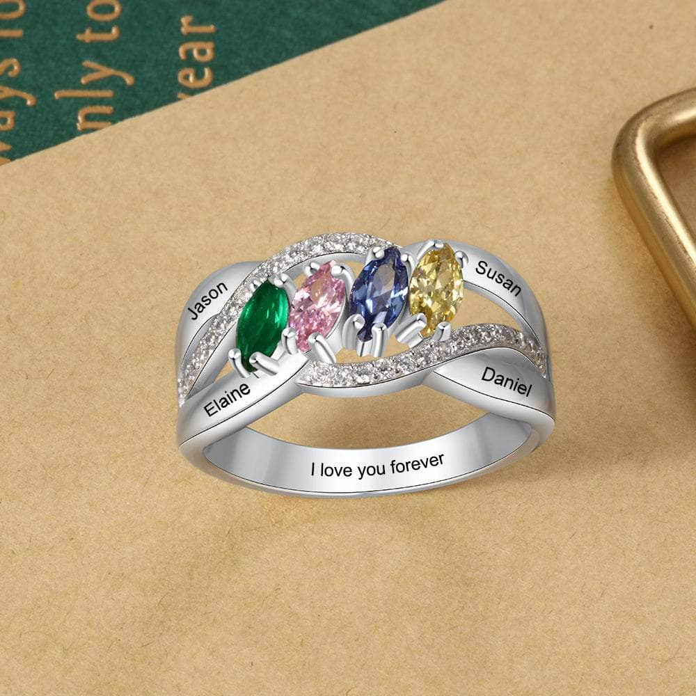 cmoffer Fashion Ring S925 Birthstones Name Rings