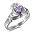 cmoffer Fashion Ring S925 Heart Birthstone Crow Rings