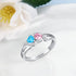 cmoffer Fashion Ring S925 Heart Shape Birthstone Rings