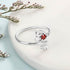 cmoffer Fashion Ring S925 Heart Shape Birthstone Rings