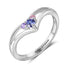 cmoffer Fashion Ring S925 Silver Birthstone Rings