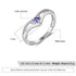 cmoffer Fashion Ring S925 Silver Birthstone Rings