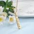 cmoffer Memorial Jewelry Ideas to Remember Loved Ones,Under 4 Dollars,Father's Day,Engraved Necklaces Personalized Stainless Steal Vertical Bar Necklace