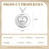 cmoffer Mother's Day,Engraved Necklaces Custom Heart Necklace