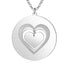 cmoffer Mother's Day,Engraved Necklaces Custom Heart Necklace