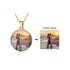 cmoffer Round / Gold Plated Stainless Steel Custom Photo Necklace