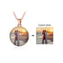 cmoffer Round / Rose Gold Plated Stainless Steel Custom Photo Necklace