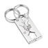 cmoffer Steel Custom Letter Stainless Steel Couple Keychain