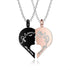 cmoffer Valentine's Day,Engraved Necklaces Custom Broken Heart Necklace