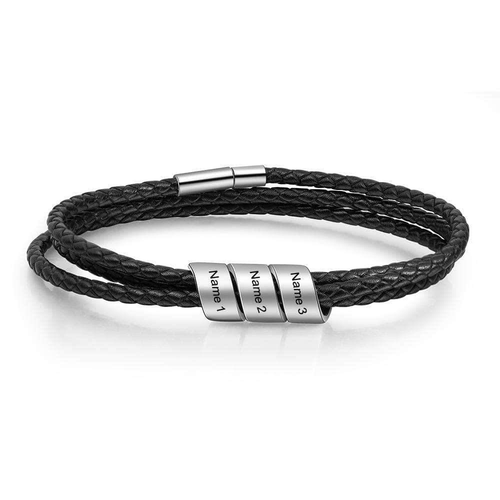 custom Bracelet Leather Engraving Bracelet