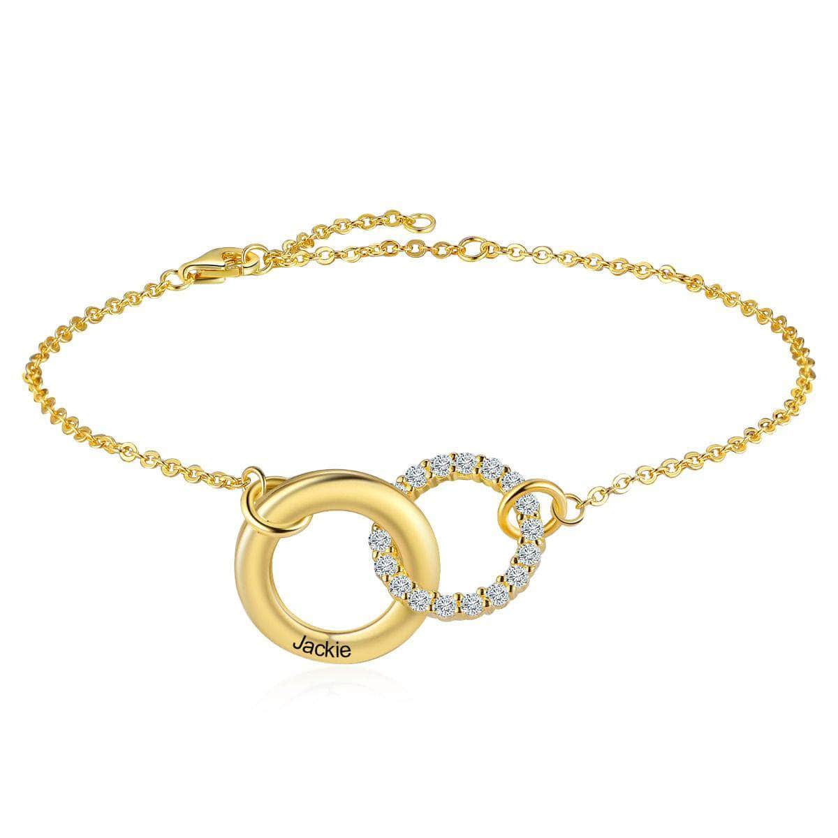 custom Bracelet Personalized S925 Circle Ring Bracelet 105630