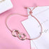 custom Bracelet Rose Gold Infinity 4 names Silver Bracelet x