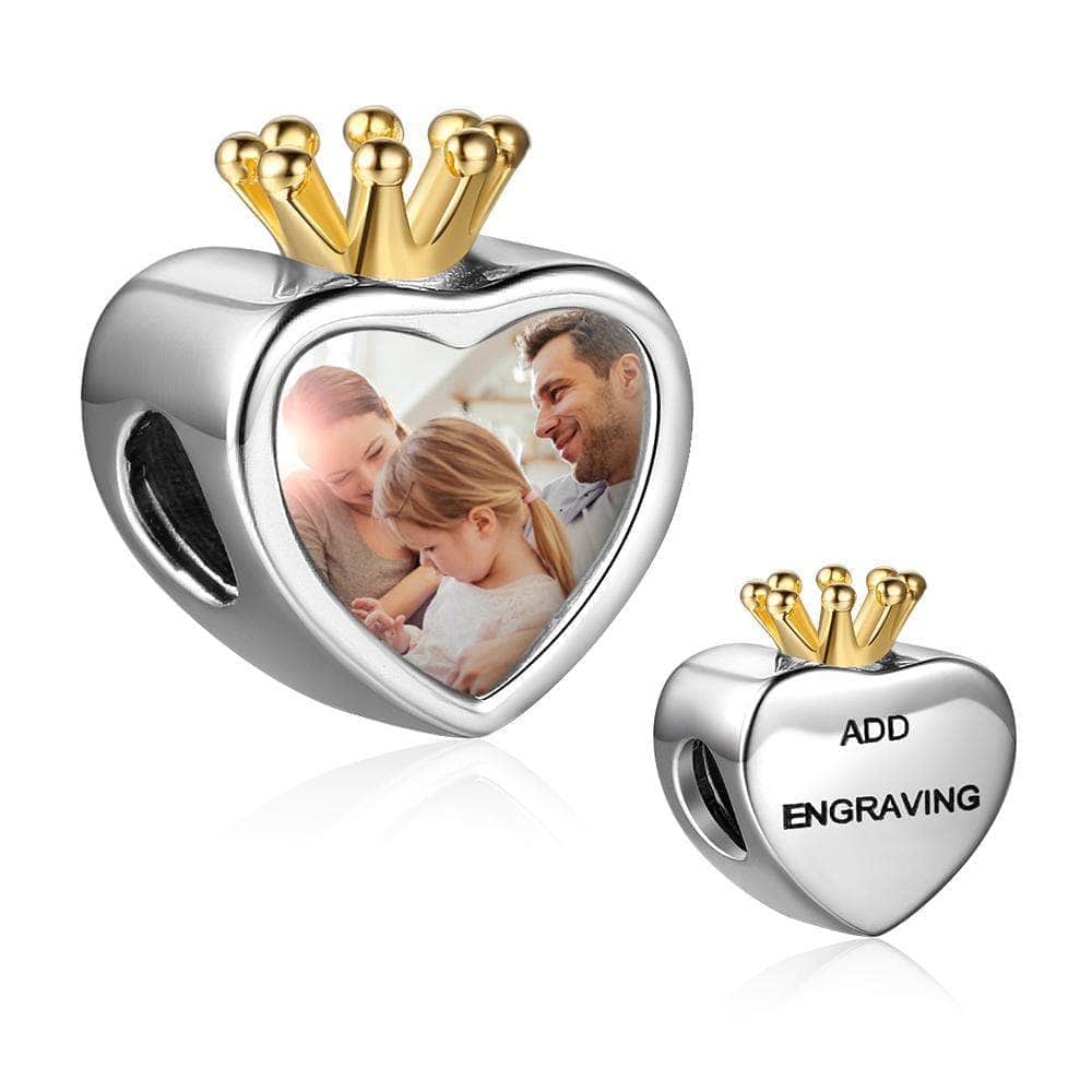 custom CHARMS Crown Personalized Photo Charm