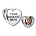 custom CHARMS Heart Engraved Personalized Photo Charm