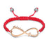 custom custom brace Red Infinity 2 Names Cord Bracelet