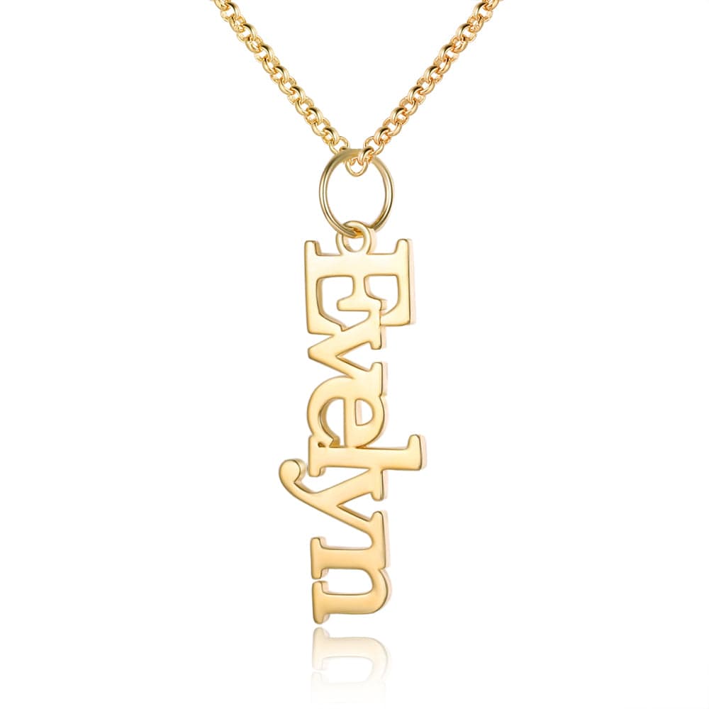 custom Necklace 925 Sterling Silver / Gold Plated Drop Custom Name Necklace