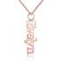 custom Necklace 925 Sterling Silver / Rose Gold Plated Drop Custom Name Necklace
