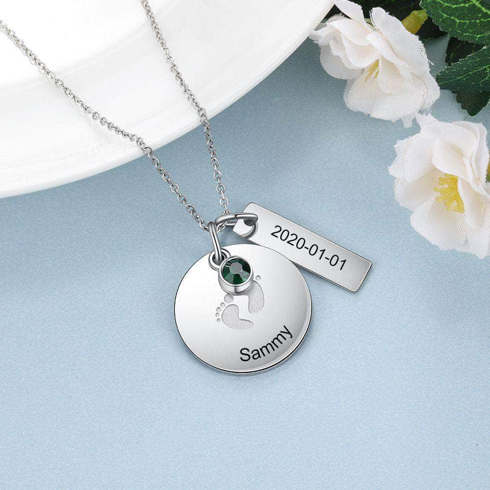 custom Necklace Engraved Stainless Steel Necklace