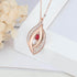 custom Necklace Gold Drop Birthstone & Engraved Necklace
