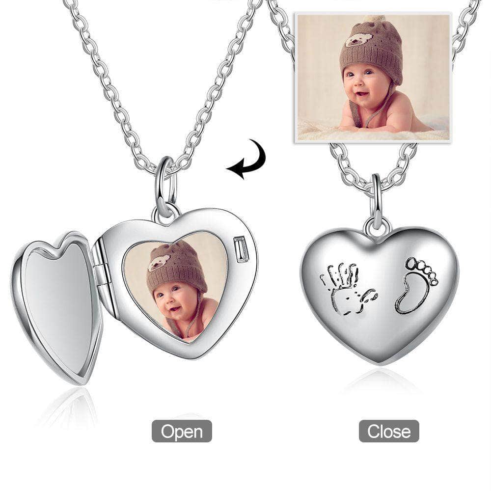 custom Necklace Heart Shape Personalized Photo Pendant Necklace