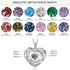 custom Necklace Hearts Birthstone & Engraved Necklace