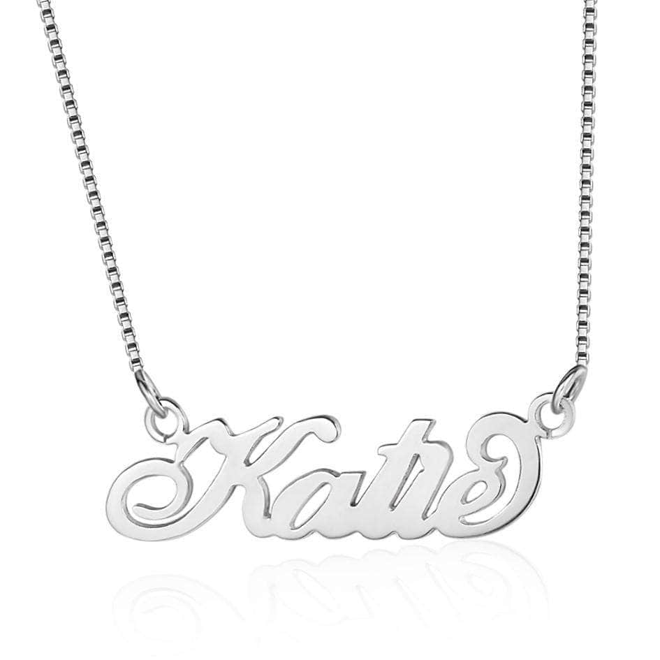 custom Necklace My Name Silver Necklace