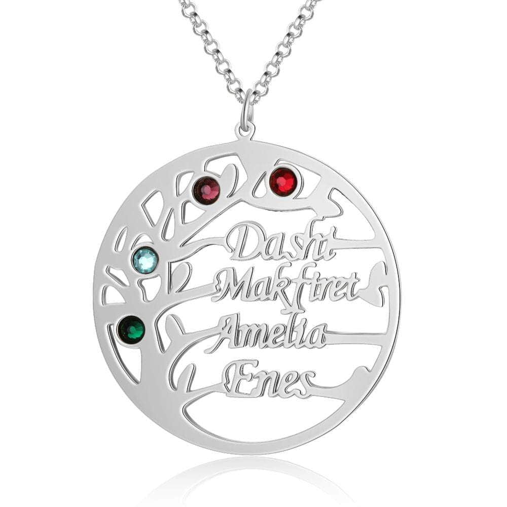 custom Necklace Personalized Tree of Life Name Necklace