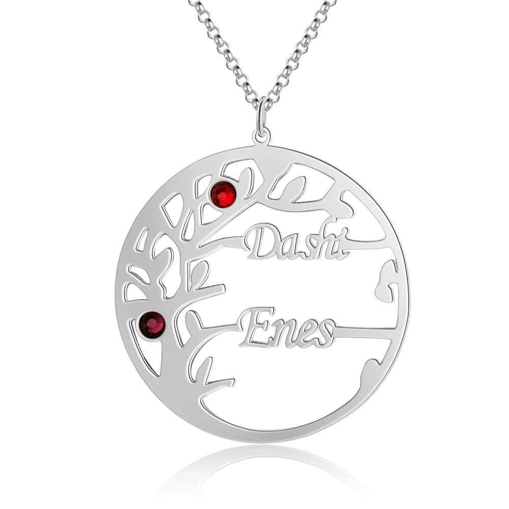 custom Necklace Personalized Tree of Life Name Necklace