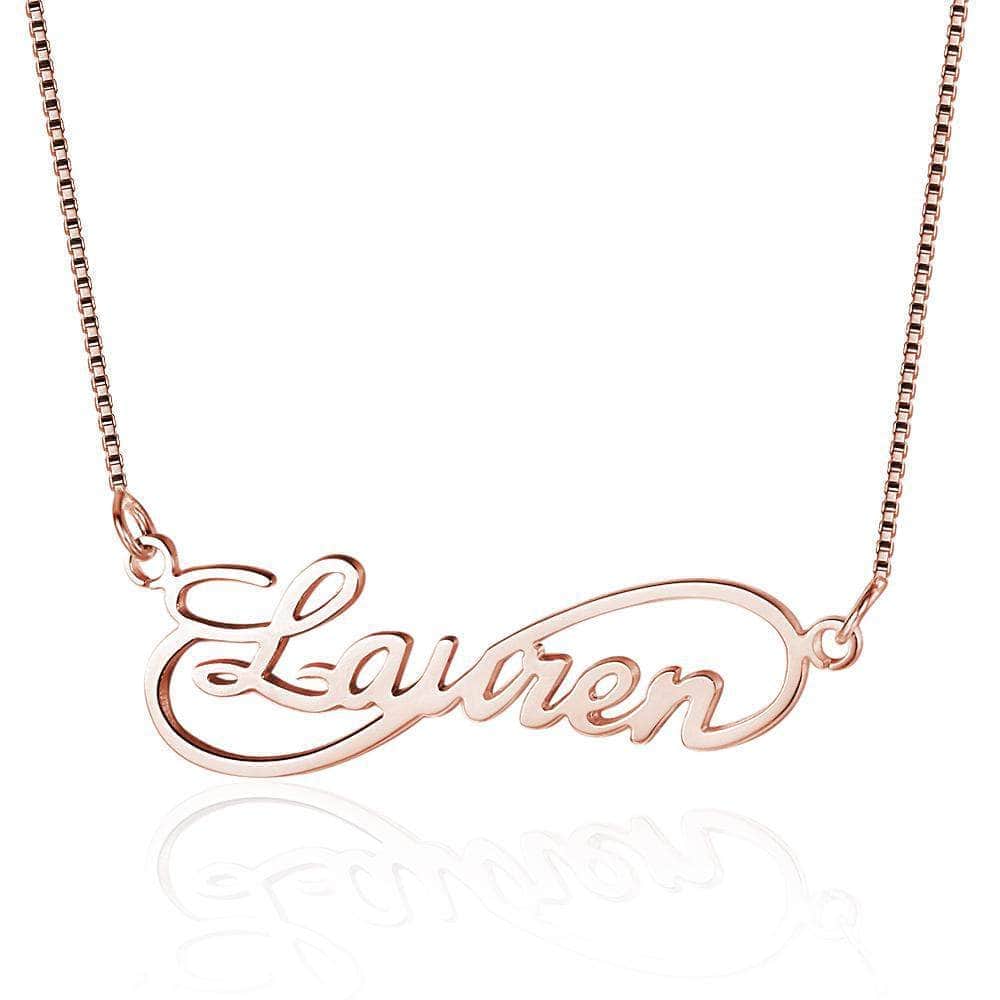 custom Necklace Rose Gold Infinity Name Necklace