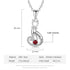 custom Necklace Sterling Silver One Birthstone Necklace