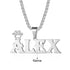 custom Necklace White Gold Plated Persaonlized Name Necklace