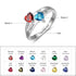 custom Rings Name Birthstone & Engraved Ring 101781