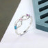 custom Rings Silver Infinity Birthstones Ring