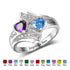 custom Rings Sterling Silver Birthstone Ring 000013