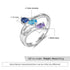 custom Rings Stone Birthstone & Engraved Ring