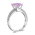 Delivery time 10 days Rings Silver Rings | Sterling Silver Pink 1.5 Ct