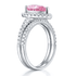 Delivery time 10 days Rings Sterling Silver 2 CT Pink Pear Ring