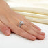 Delivery time 10 days Rings Sterling Silver 2 Pear Clear Ring