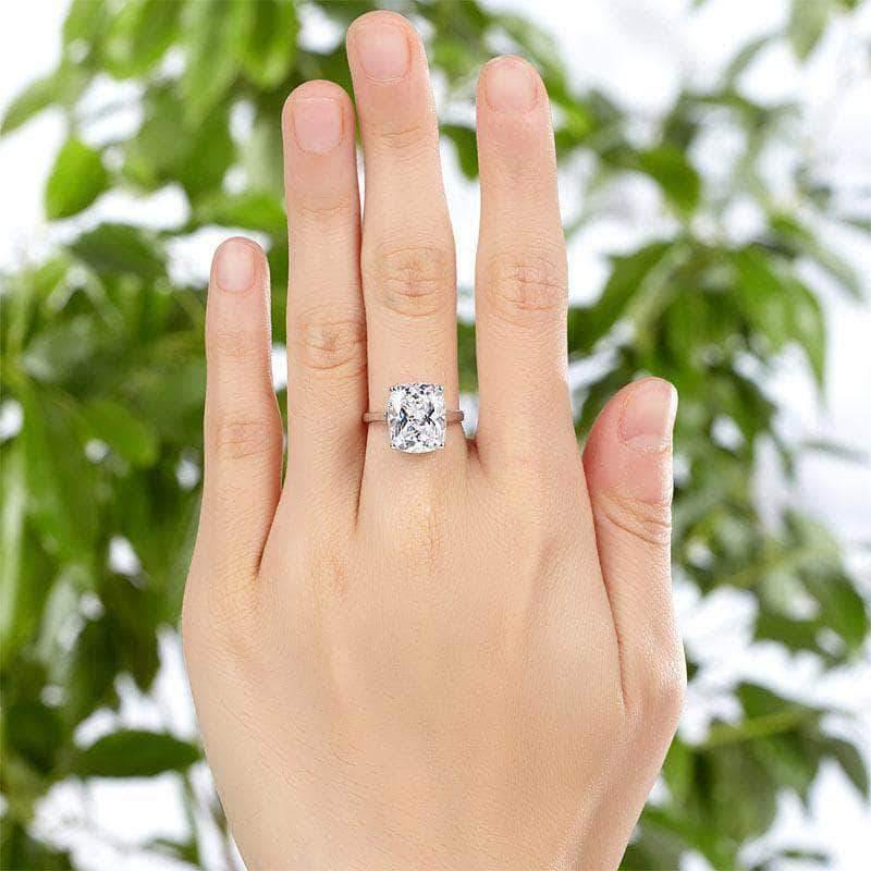 Delivery time 10 days Rings Sterling Silver 6 Carat Solitaire Ring