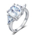 Delivery time 10 days Rings Sterling Silver Cushion Cut 4 Ct Ring