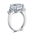 Delivery time 10 days Rings Sterling Silver Cushion Cut 4 Ct Ring