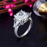 Delivery time 10 days Rings Sterling Silver Cushion Cut 4 Ct Ring