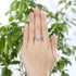 Delivery time 10 days Rings Sterling Silver Pear Clear Ring