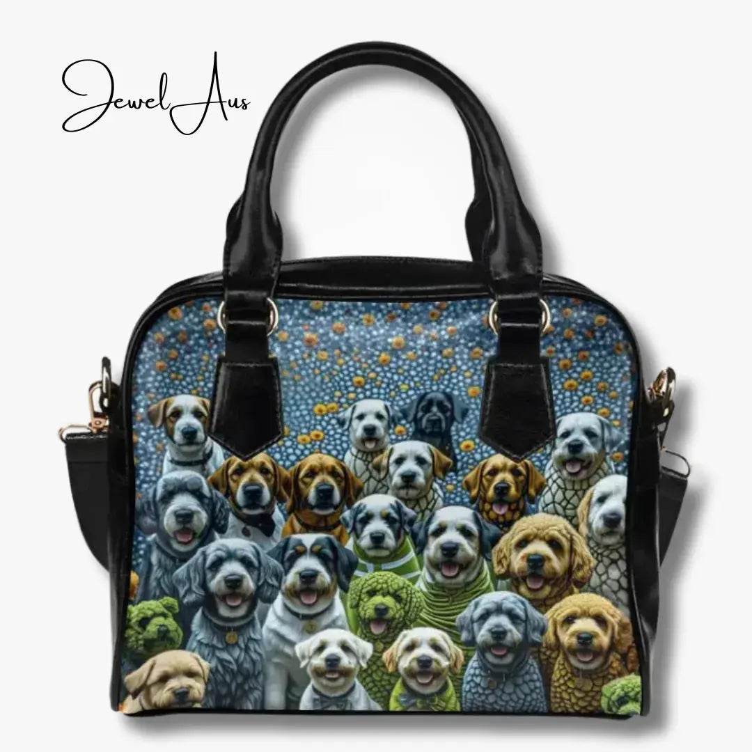 Inkedjoy Handbag Love of Dogs Printed Handbag