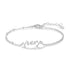 jewelaus Bracelet 925 Sterling Silver / 1 / White Gold Plated Custom Name Bracelet