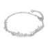 jewelaus Bracelet 925 Sterling Silver / 2 / White Gold Plated Custom Name Bracelet