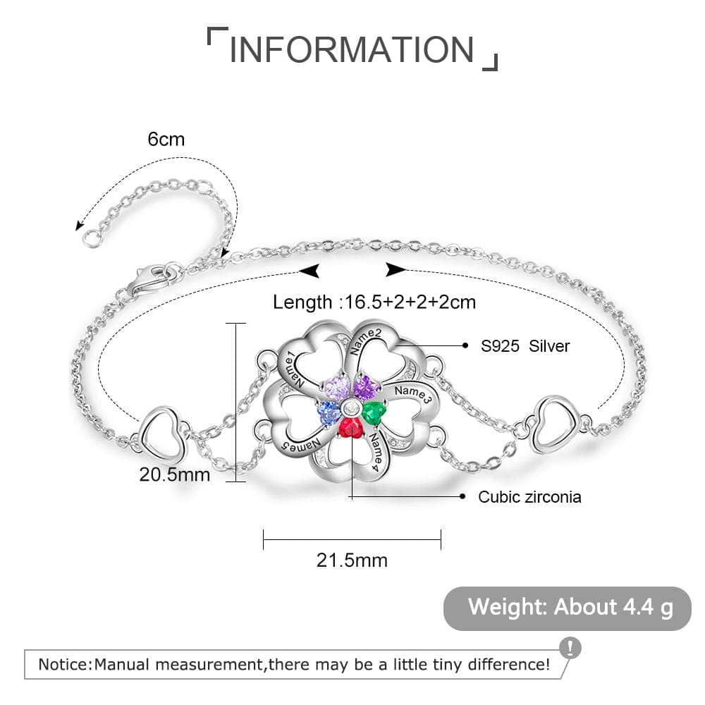 jewelaus Bracelet Flower Shape Bracelet