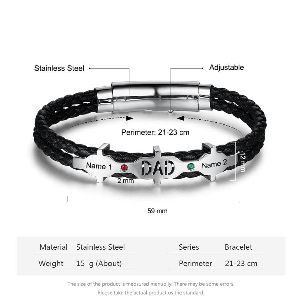 jewelaus Bracelet Stainless Steel Stainless Steel Personalized Bracelet