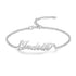 jewelaus Bracelet White Gold Plated Personalized Name Bracelet